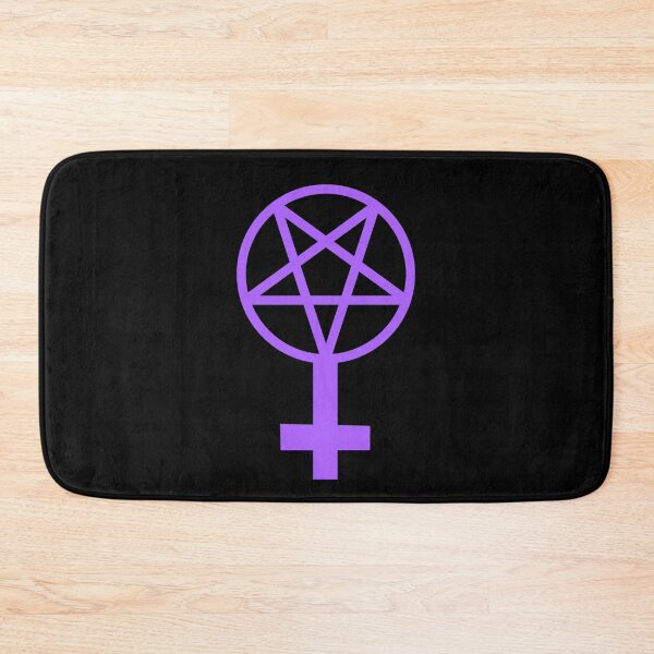 Item preview, Feminist Pentagram--Purple on a Black Background   designed and sold by BloodOperaInc.