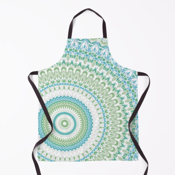 Item preview, Sea Glass Mandala designed and sold by Kelly Dietrich Mandala & Fractal Art.