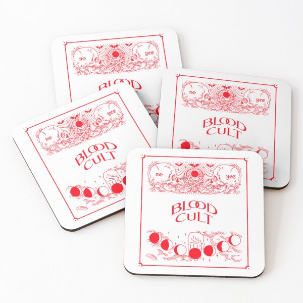 Item preview, BLOOD CULT - Ouija Board with Skulls, Bats and Blood Moon Baseball ¾ Sleeve  designed and sold by BloodOperaInc.