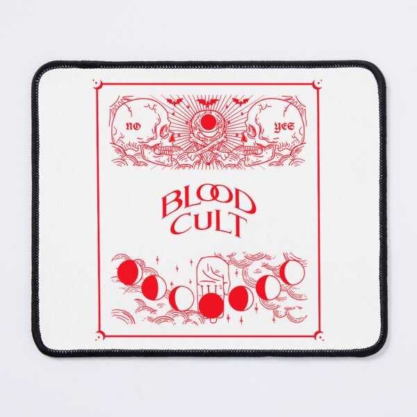 Item preview, BLOOD CULT - Ouija Board with Skulls, Bats and Blood Moon Baseball ¾ Sleeve  designed and sold by BloodOperaInc.