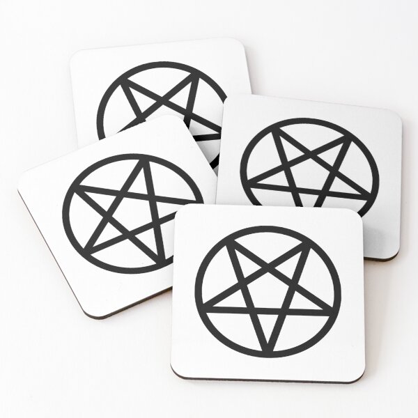 Item preview, Black Pentagram on a White Background   designed and sold by BloodOperaInc.