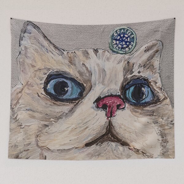 Item preview, Surprised Cream, Blue-Eyed Kitty designed and sold by PawsWithCause.