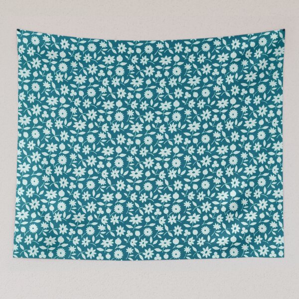 Item preview, Delicate Floral Pattern in Blue and White designed and sold by bookishneighbor.