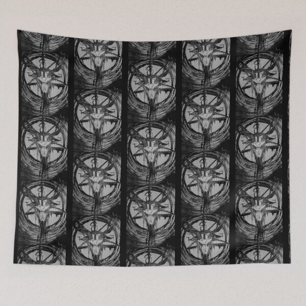 Item preview, baphomet abstract art   designed and sold by BloodOperaInc.