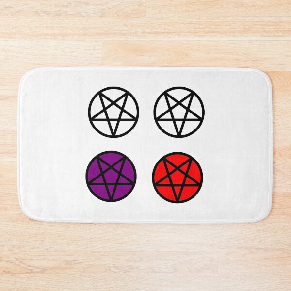 Item preview, 4 Pentagrams--Black with Transparent, White, Purple, and Red on a Transparent Background- pac designed and sold by BloodOperaInc.