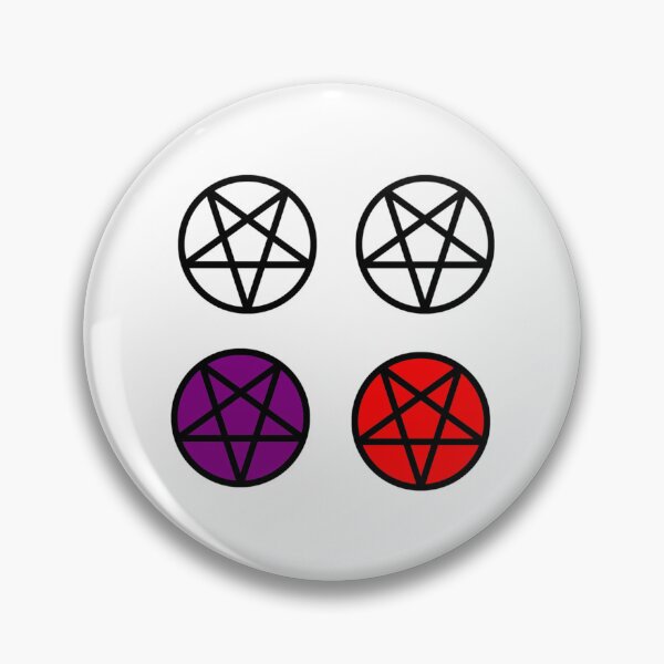 Item preview, 4 Pentagrams--Black with Transparent, White, Purple, and Red on a Transparent Background- pac designed and sold by BloodOperaInc.