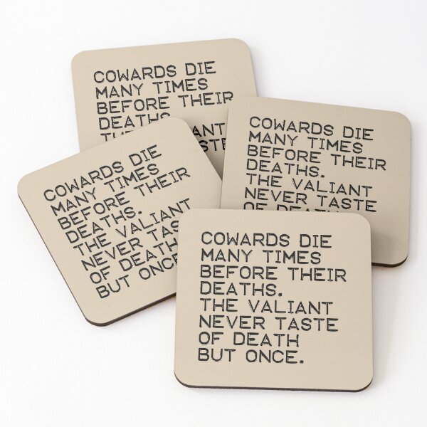 Item preview, Cowards and valiants (black) designed and sold by didijuca.