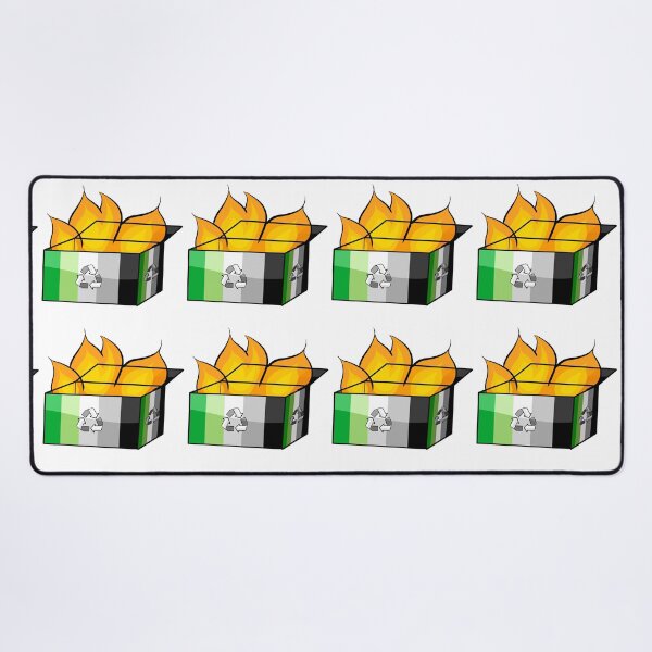 Item preview, Aromantic Pride Garbage Fire designed and sold by CJ Vanderbeek.