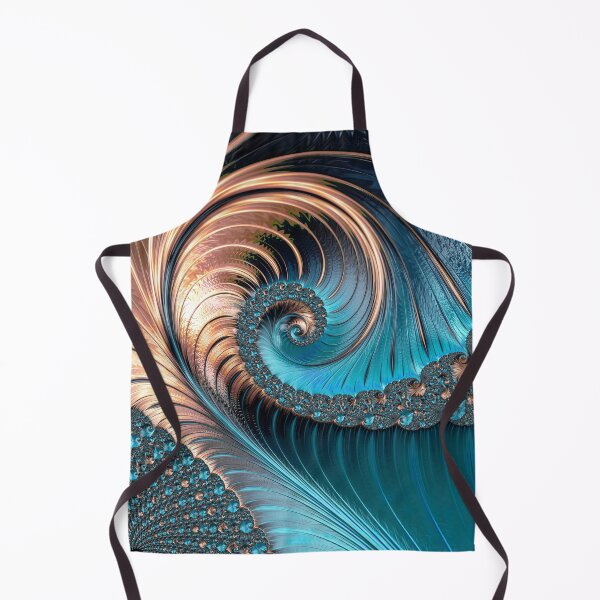 Item preview, Pretty Teal and Copper Fractal One designed and sold by Elisabeth Lucas.