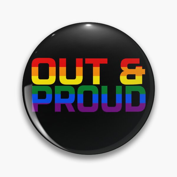 Item preview, Out & Proud (Black Background) designed and sold by IKDG.