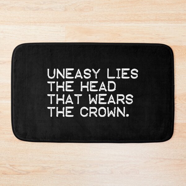 Item preview, Uneasy lies the head that wears the crown (white) designed and sold by didijuca.