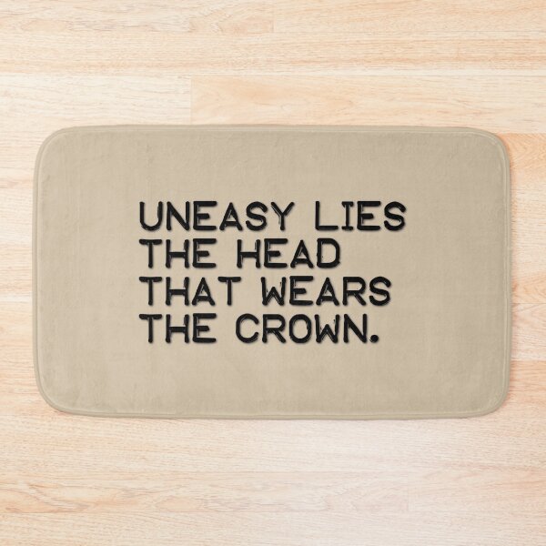 Item preview, Uneasy lies the head that wears the crown (black) designed and sold by didijuca.