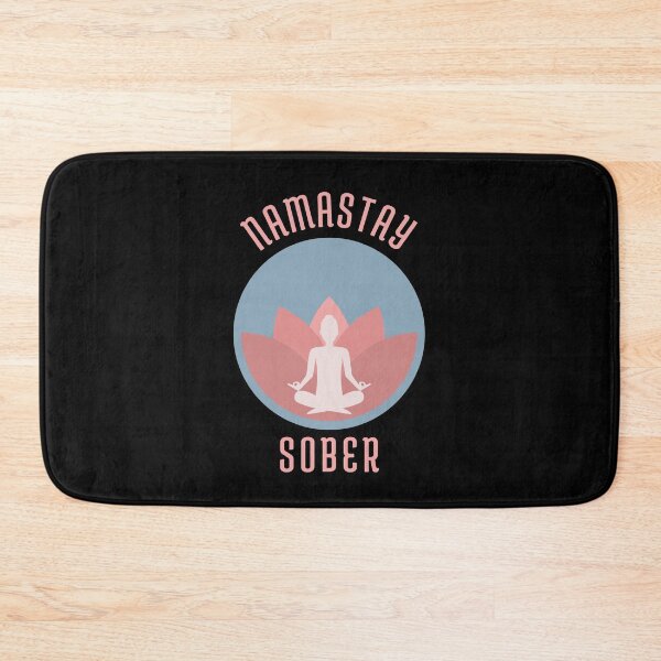 Item preview, NAMASTAY SOBER FUNNY YOGA THEMED AA DESIGN designed and sold by appareltolove.