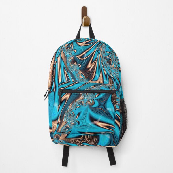 Item preview, Pretty Teal and Copper Fractal Two designed and sold by Elisabeth Lucas.