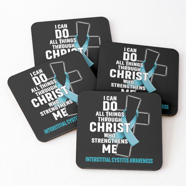 Item preview, I Can Do All Things Through Christ Who Strengthens Me Interstitial Cystitis Awareness designed and sold by Hatjar.