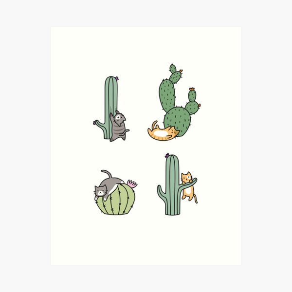 Item preview, Cacti Cats designed and sold by Shopzoki.