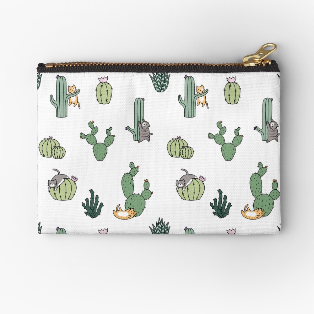 Cacti Cats Zipper Pouch