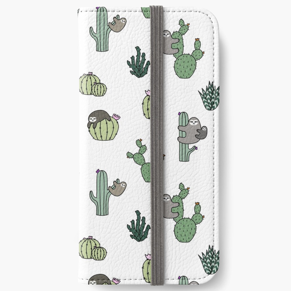 Cacti Sloths iPhone Wallet