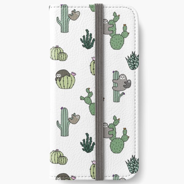 Cacti Sloths iPhone Wallet