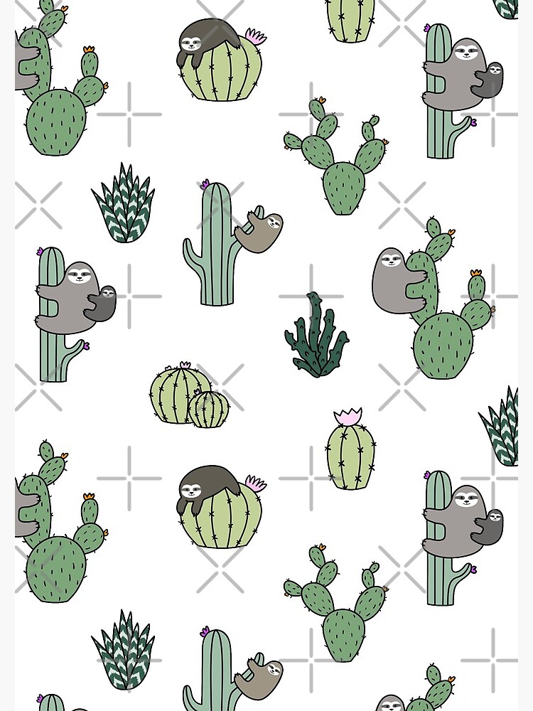 Cacti Sloths by Shopzoki
