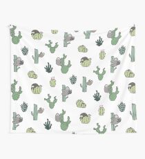Cacti Sloths Wall Tapestry