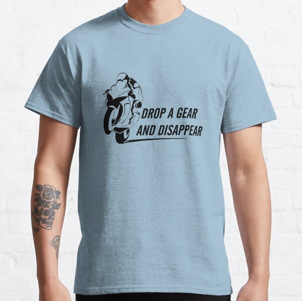 Drop A Gear and Disappear Womens V-Neck Short Sleeve T-Shirt