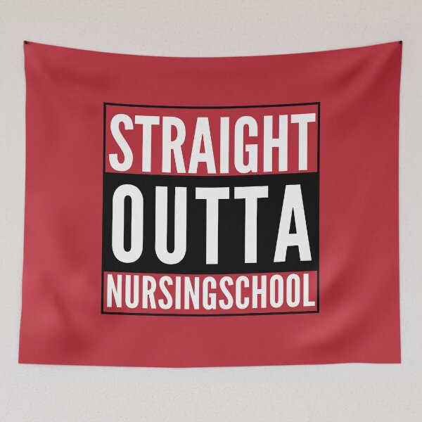 Item preview, Straight Outta Nursing School, New Nurse, Nurse Grad, Nurse Gift, Nursing Student designed and sold by SighFly52.