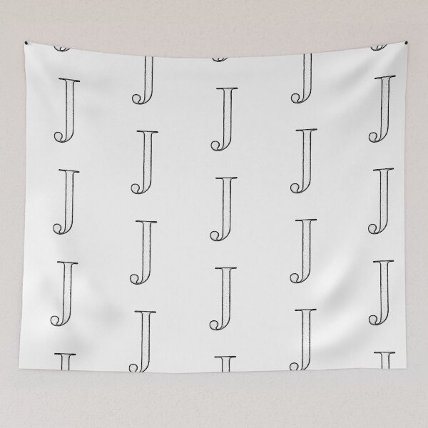 Item preview, Dotart/Dotwork illustration of Letter J designed and sold by MagnetitaBySil.