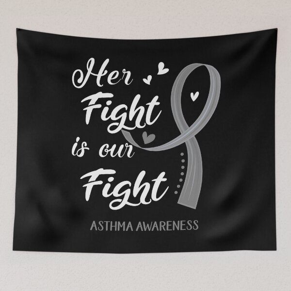 Item preview, Her Fight Is Our Fight Asthma Awareness designed and sold by Kohend.