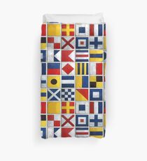 nautical flags Duvet Cover