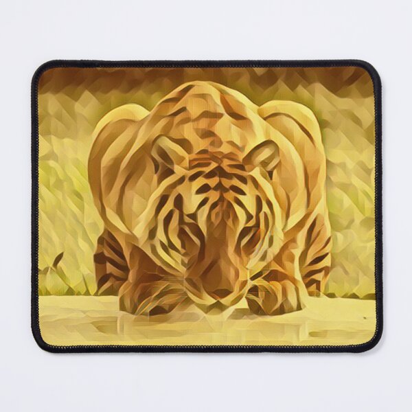 Item preview, Gold Portrait Nature Animal Wildlife Tiger Zoo designed and sold by TheWildFlix.