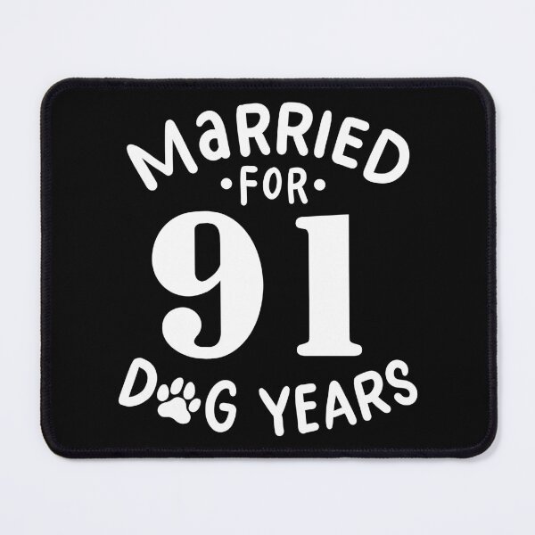 Item preview, 13th Wedding Anniversary, Married For 91 Dog Years designed and sold by haselshirt.