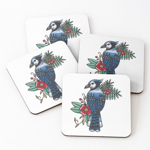Item preview, American traditional bluejay designed and sold by Arty and Awkward.