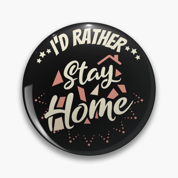 Item preview, I'd rather Stay Home. Funny, Witty Sarcasm. Trending Mixed Fonds  designed and sold by GEM STYLE.
