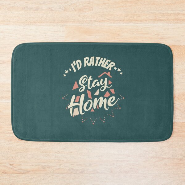 Item preview, I'd rather Stay Home. Funny, Witty Sarcasm. Trending Mixed Fonds  designed and sold by GEM STYLE.