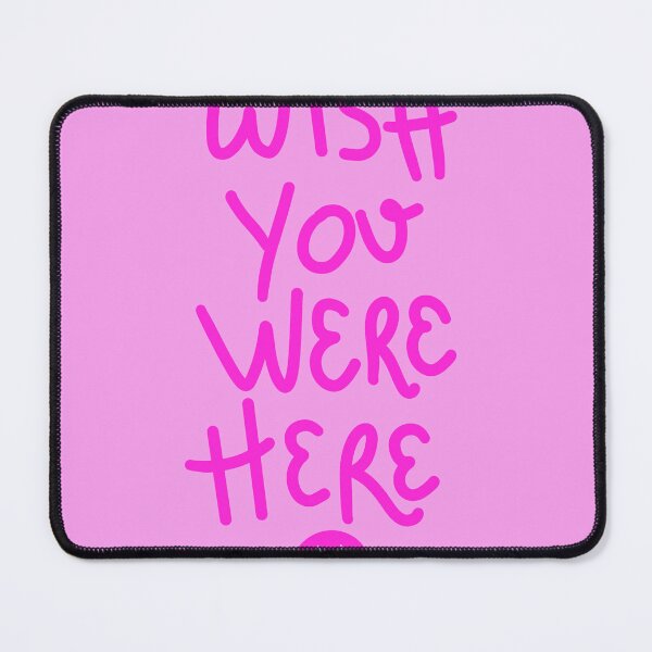 Item preview, preppy pink 'wish you were here' print designed and sold by elizabethpivec.