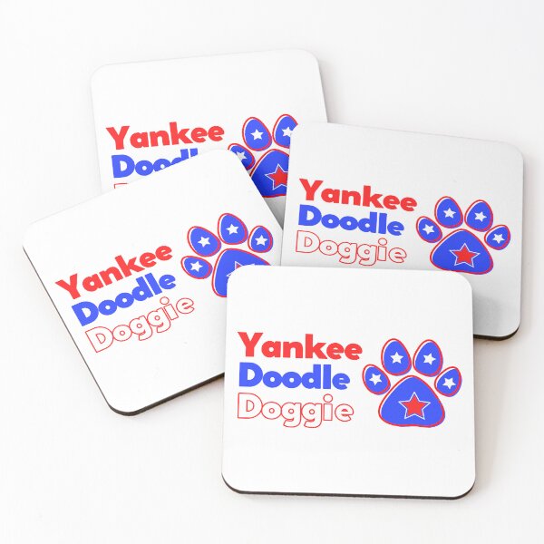 Item preview, Yankee Doodle Doggie, dog mat, bandana and more for your patriotic dog, fourth of July, Memorial Day, veteran's day designed and sold by JCMCDesigns.