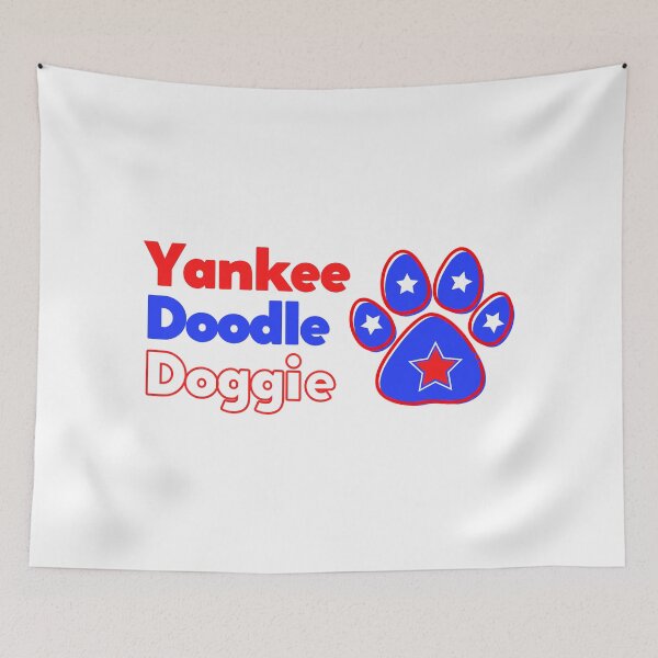 Item preview, Yankee Doodle Doggie, dog mat, bandana and more for your patriotic dog, fourth of July, Memorial Day, veteran's day designed and sold by JCMCDesigns.