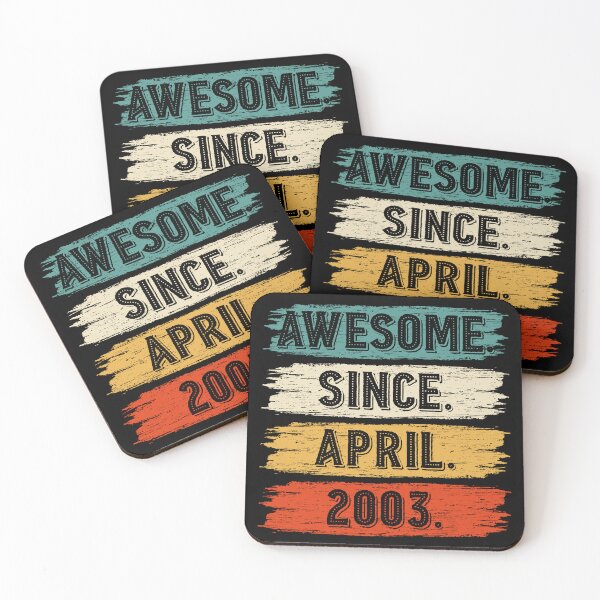 Item preview, 19 Years Old Gifts Awesome Since April 2003 19th Birthday designed and sold by MoHaCo.
