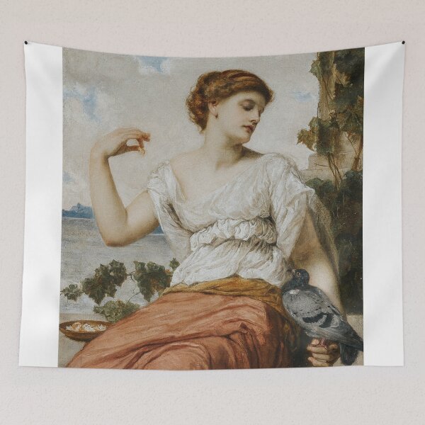 Item preview, Gustav Pope (fl. circa 1852-1895) - The pet pigeon, 1886 designed and sold by apopofbeauty.