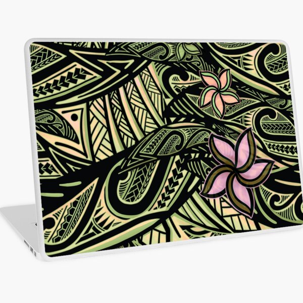 Item preview, Samoan - Polynesian - Hawaiian Vintage Green Tribal 1504 designed and sold by sunnthreads.