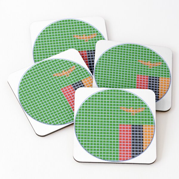 Item preview, Zambia Flag Rounded - Squares Pixel  designed and sold by MoonElite.