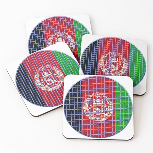 Item preview, Afghanistan Flag Rounded - Squares Pixel  designed and sold by MoonElite.