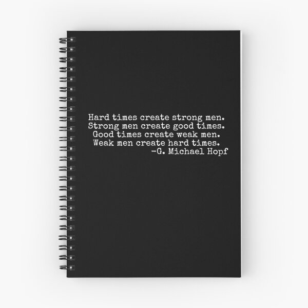 Item preview, Hard times create strong men... designed and sold by ManCardDesigns.