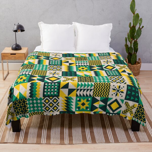Item preview, Geometric Aesthetic Black white green yellow designed and sold by vanyadesign.