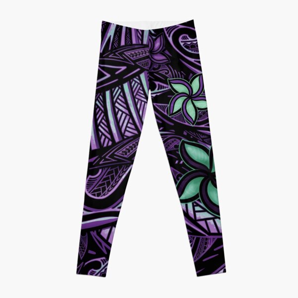 Green and Blue Yoga Leggings