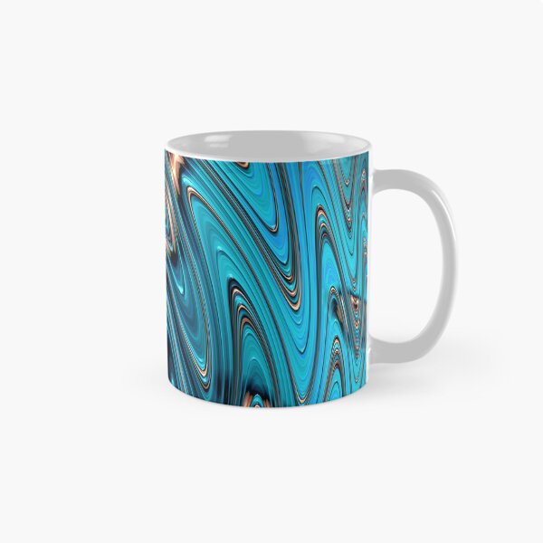 Item preview, Squiggly Teal and Copper designed and sold by Elisabeth Lucas.