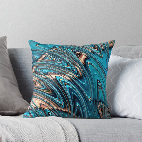 Artikelvorschau, Squiggly Teal und Kupfer entworfen und verkauft von Elisabeth Lucas.