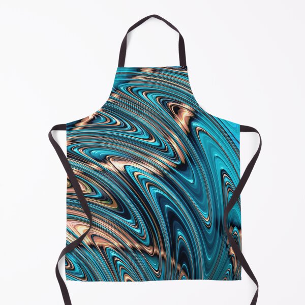 Artikelvorschau, Squiggly Teal und Kupfer entworfen und verkauft von Elisabeth Lucas.
