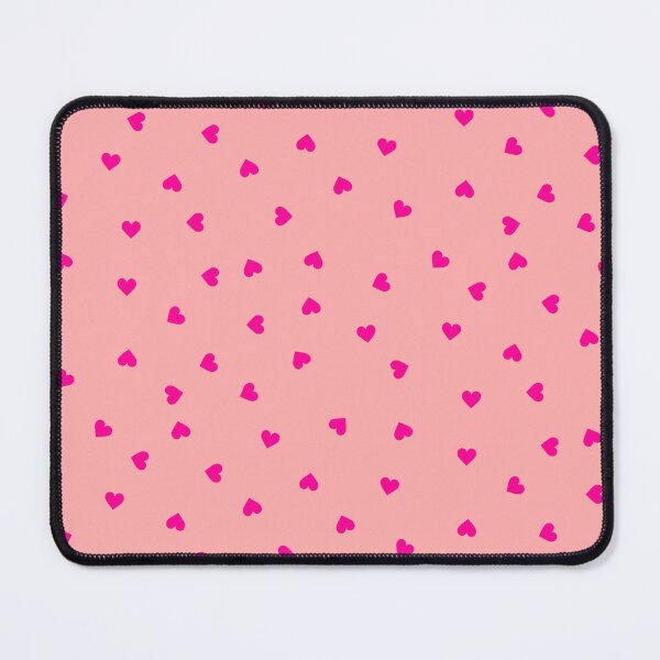 Item preview, Pink Polka Dot Heart Pattern on Light Pink Background Small Sized Repeating Pattern designed and sold by Nicolette Olivier.